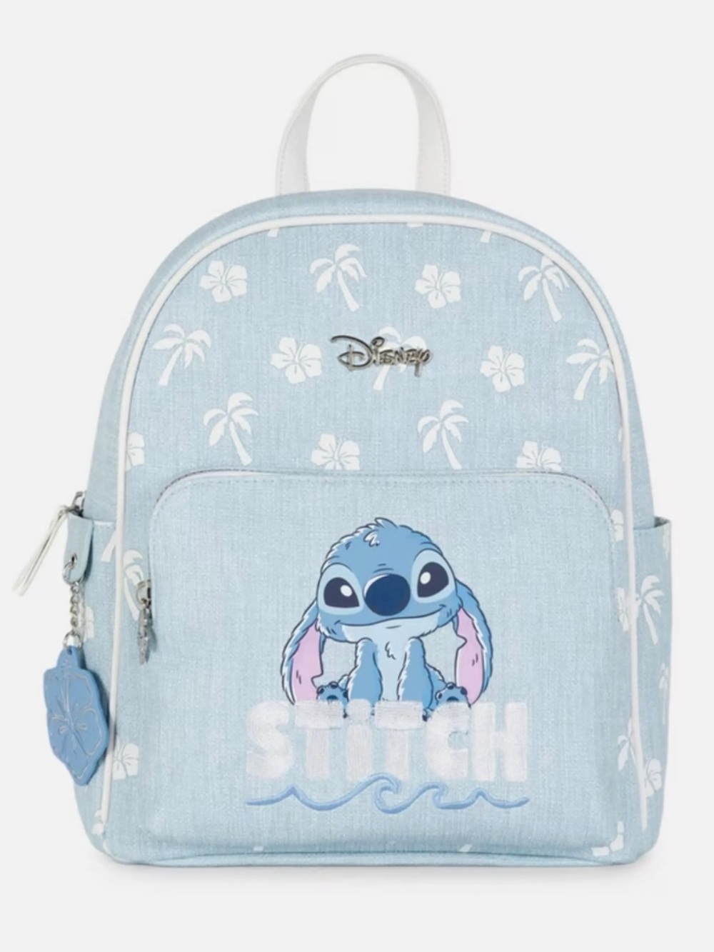NWT Primark Disney Light Blue Stitch Tropical Floral Mini Backpack